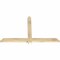 Ekena Millwork Eugene Rough Sawn Timber Gable Bracket, Douglas Fir, 60"W x 38"H x 2"D x 4"F, 15/12 Pitch GBW060X38X0204EUG00RDF - alternate 3